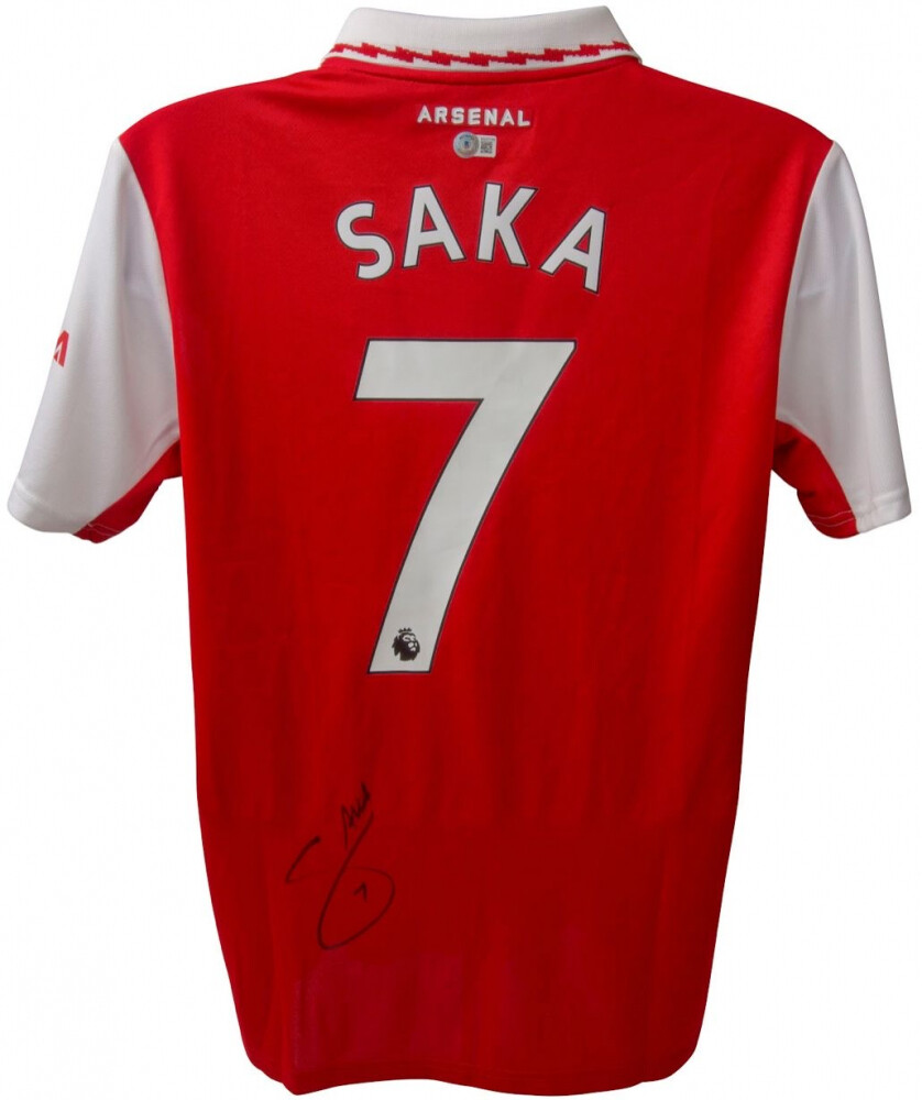 Saka Maglia Autografata Signed Autograph Signed Arsenal Jersey Signed  Signed Autograph Hand SIgned Arsenal Saka
