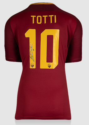 Maglia Jersey Camisetas Roma Francesco Totti 2017 2018 Autografata Signed Hand Signed Autograph Maglia Autografata FRANCESCO TOTTI