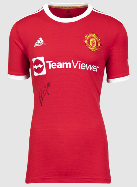 Bruno Fernandes Maglia Autografata Man Utd Manchester United Autografo FERNANDES Signed Manchester United 2021-22 Home Shirt