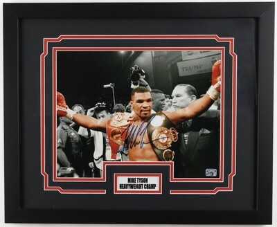Mike Tyson Photo Signed Autograph Signed 18x22 Custom Framed Photo  MIKE TYSON AUTOGRAFO  FOTO CORNICE FRAMED PHOTO HAND SIGNED
