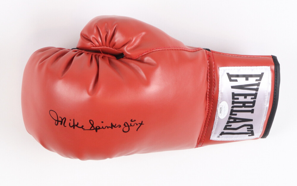 Michael Spinks Guanto Autografato Signed Everlast Boxing Glove Inscribed "Jinx"AUTOGRAFO GUANTO AUTOGRAFATI GUANTO Autograph Autographs Spinks