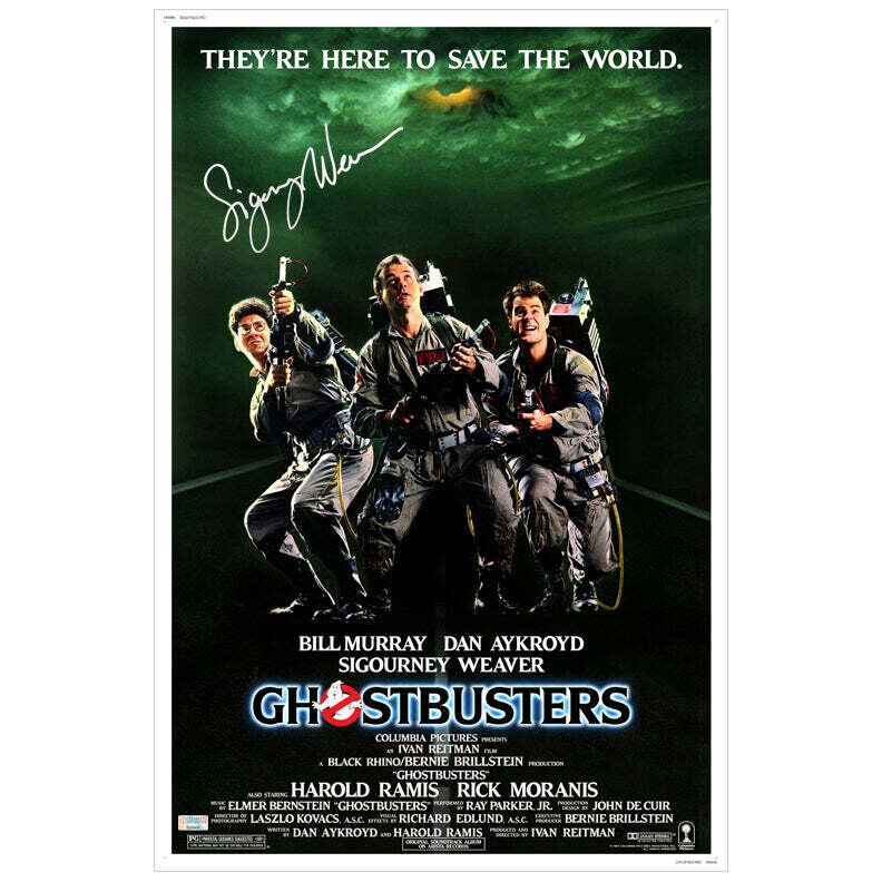 Sigourney Weaver  Autografato Poster Autographed Ghostbusters 16x24 Poster Poster Autografato AcchiaFantasmi