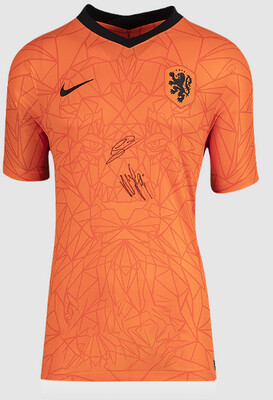 Maglia Jersey Camisetas Olanda Holland Georginio Wijnaldum & Memphis Depay DEPAY AND WIKNALDUM Signed Netherlands 2020-21 Home Shirt Autografo