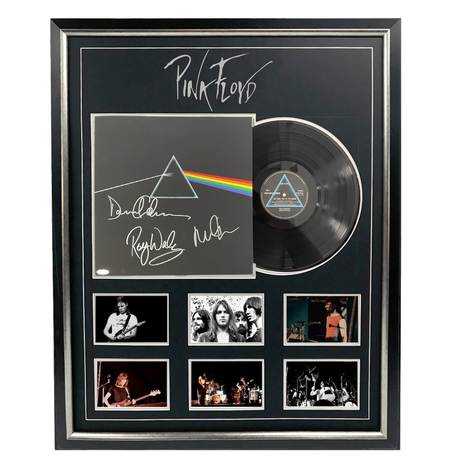 Music – Pink Floyd – The Dark Side Of The Moon Signed & Framed Album Cover Autografo Disco SIgned Autograph  Hand Signed AUTOGRAFATA AUTOGRAPH SIGNED AUTOGRAPH