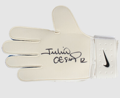 Julio Cesar  Guanto Autografato Julio Cesar Autograph Signed Hand Signed Nike Vapor Goalkeeper Glove