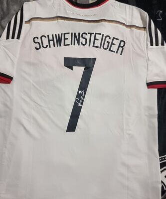 Germania Germany Bastian Schweinstriger 2004 World Cup Win Maglia Jersey Autografata Signed Hand Signed Autograph