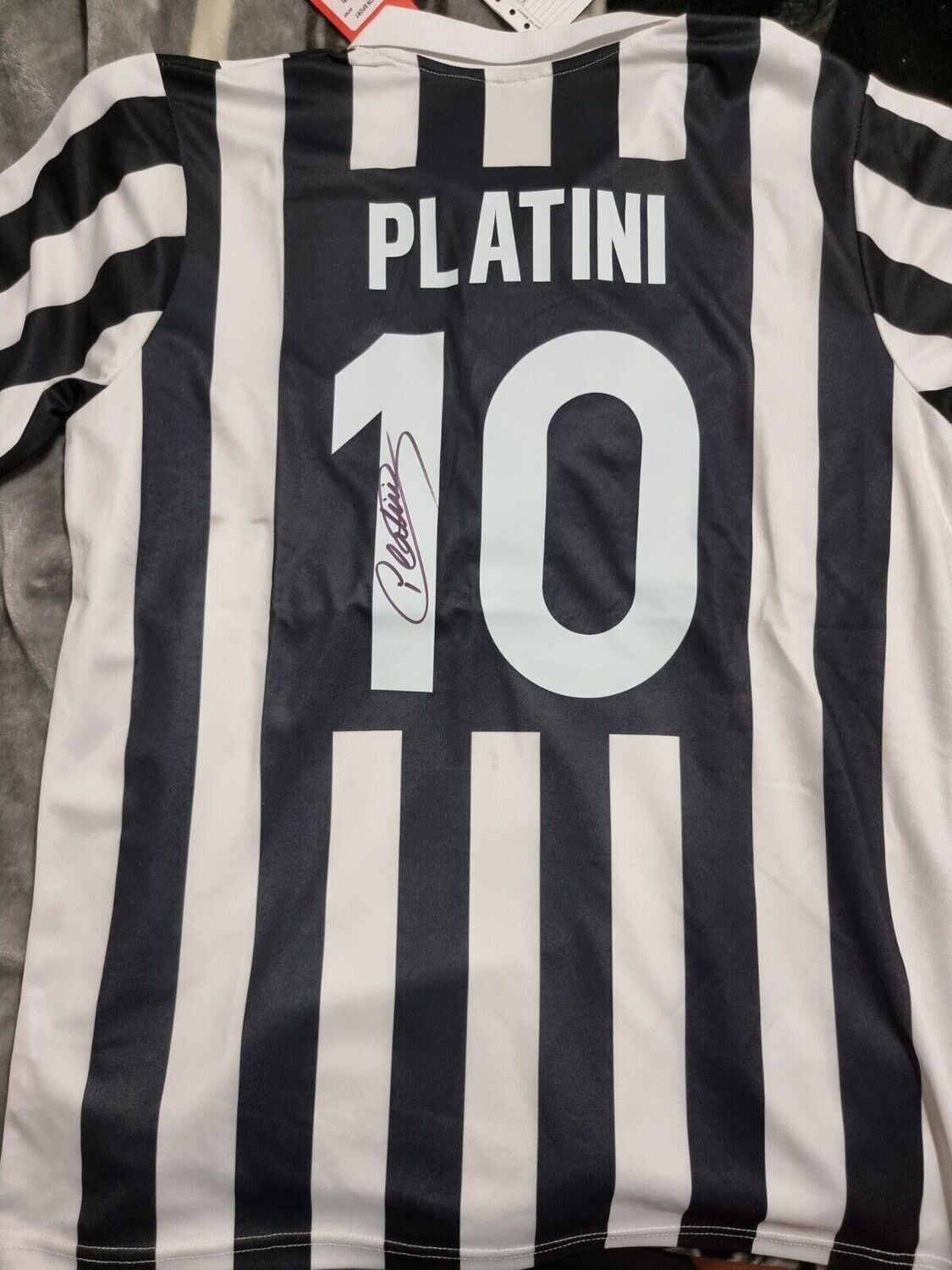 Juventus Platini 10 Platini Autografo  Maglia Jersey Autografata Signed Hand Signed Autograph