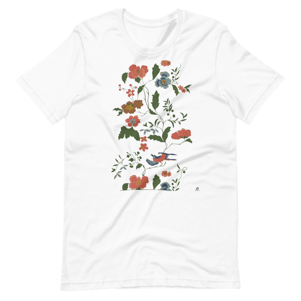 Flowers and Birds, Short-Sleeve Unisex T-Shirt