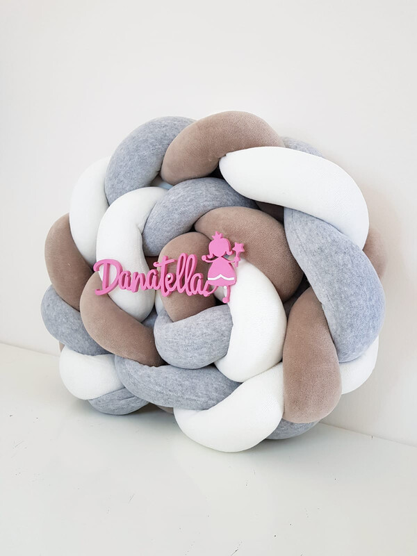 Paracolpi Intrecciato Bianco Marrone Grigio