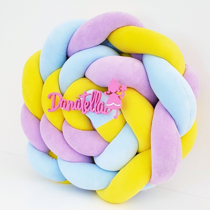 Paracolpi Intrecciato Giallo Viola Celeste 