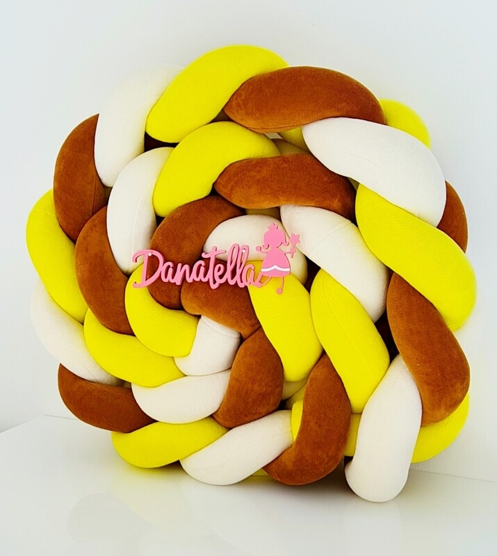 Paracolpi Intrecciato Bianco Giallo Marrone