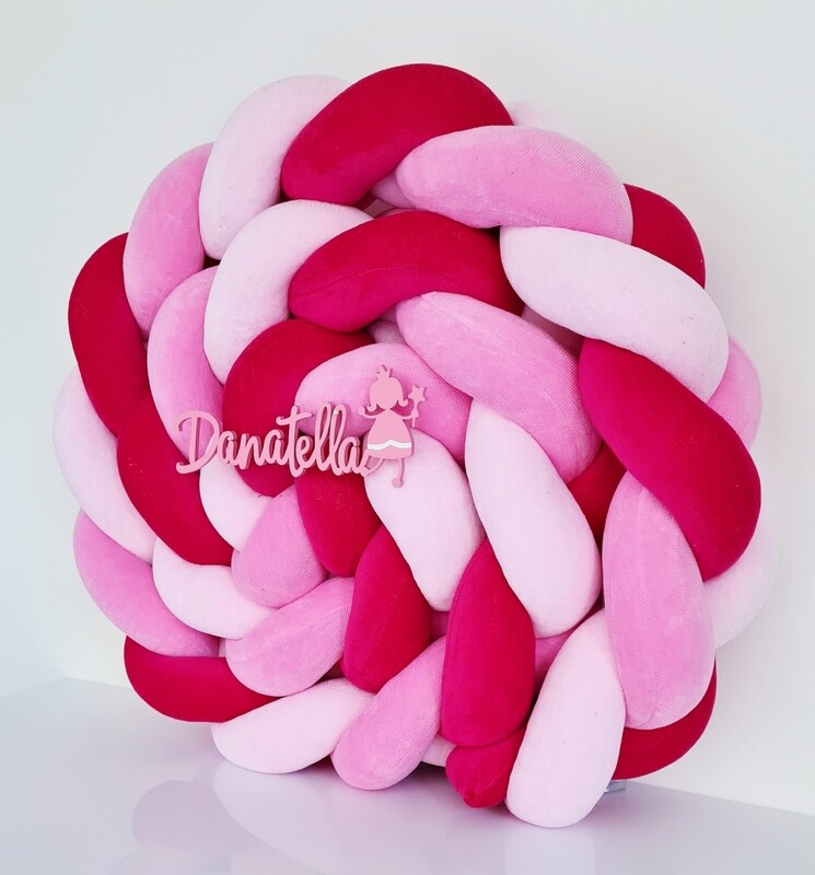 Paracolpi Intrecciato Fucsia Rosa Rosa chiaro