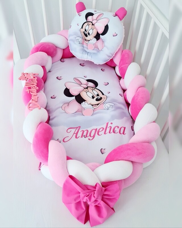 Riduttore Lettino Intrecciato Premium Minnie Nuvola 