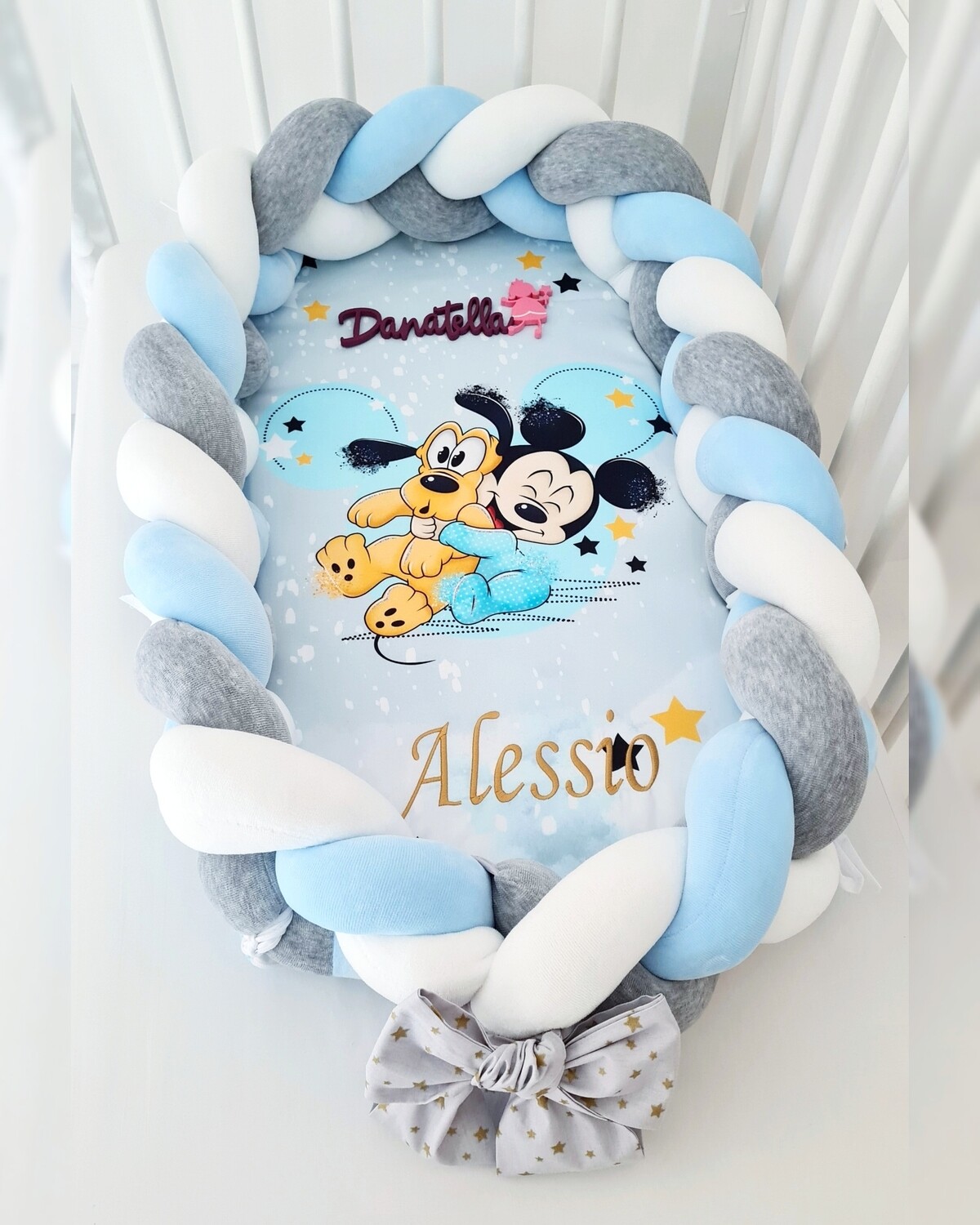 Riduttore Lettino Intrecciato Premium Mickey Pluto