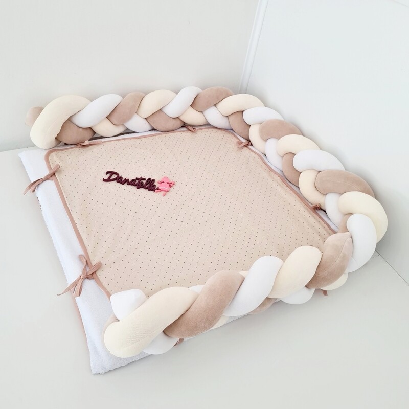 Coprifasciatoio Bebe Beige Puntini