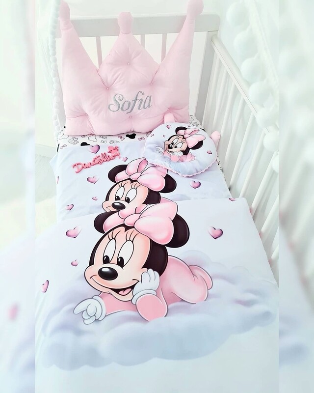 Kit Lenzuola Minnie Rosa