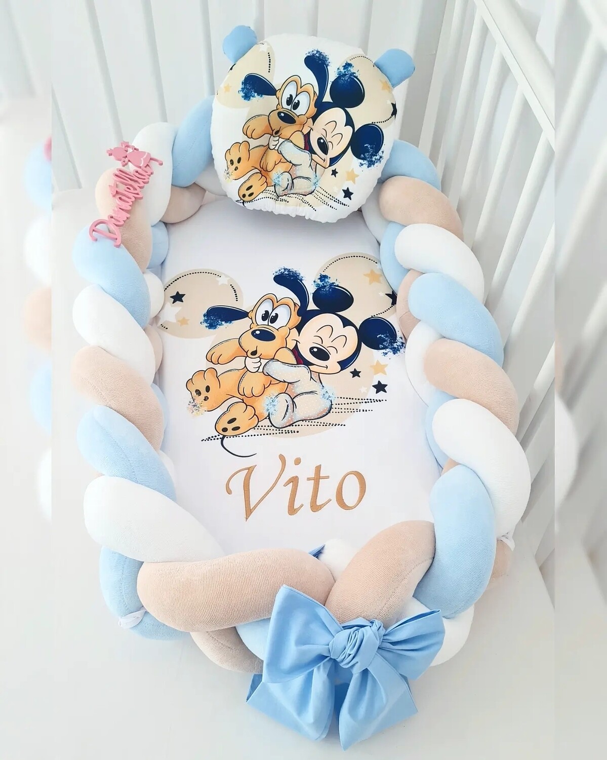 Riduttore Lettino Intrecciato Premium Mickey Pluto