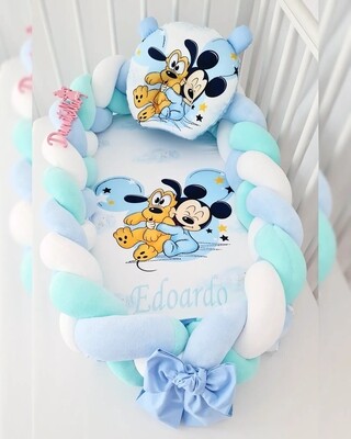 Riduttore Lettino Intrecciato Premium Mickey Pluto 