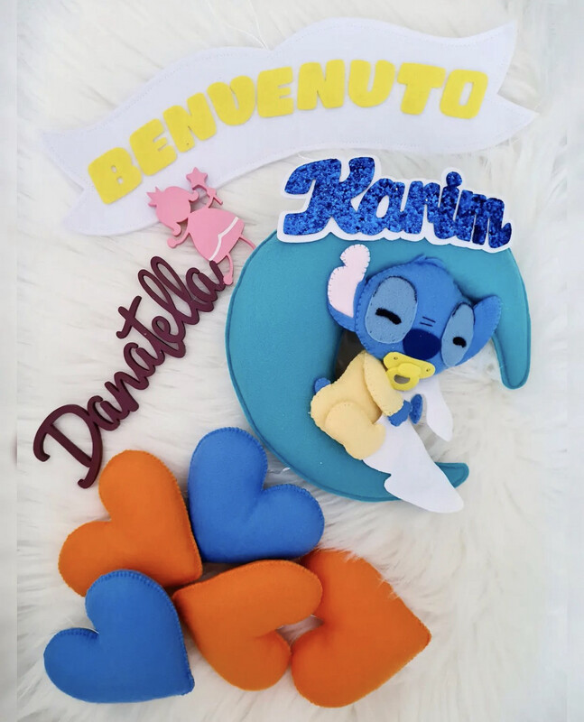 Fiocco Nascita Stitch