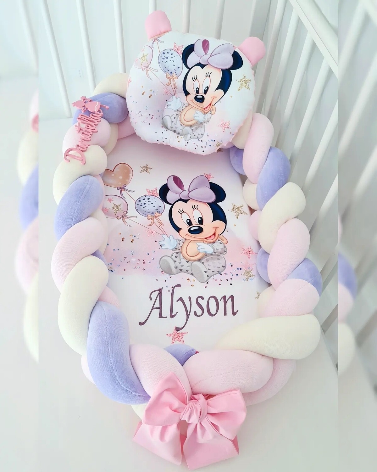 Riduttore Lettino Intrecciato Premium Minnie Palloncini