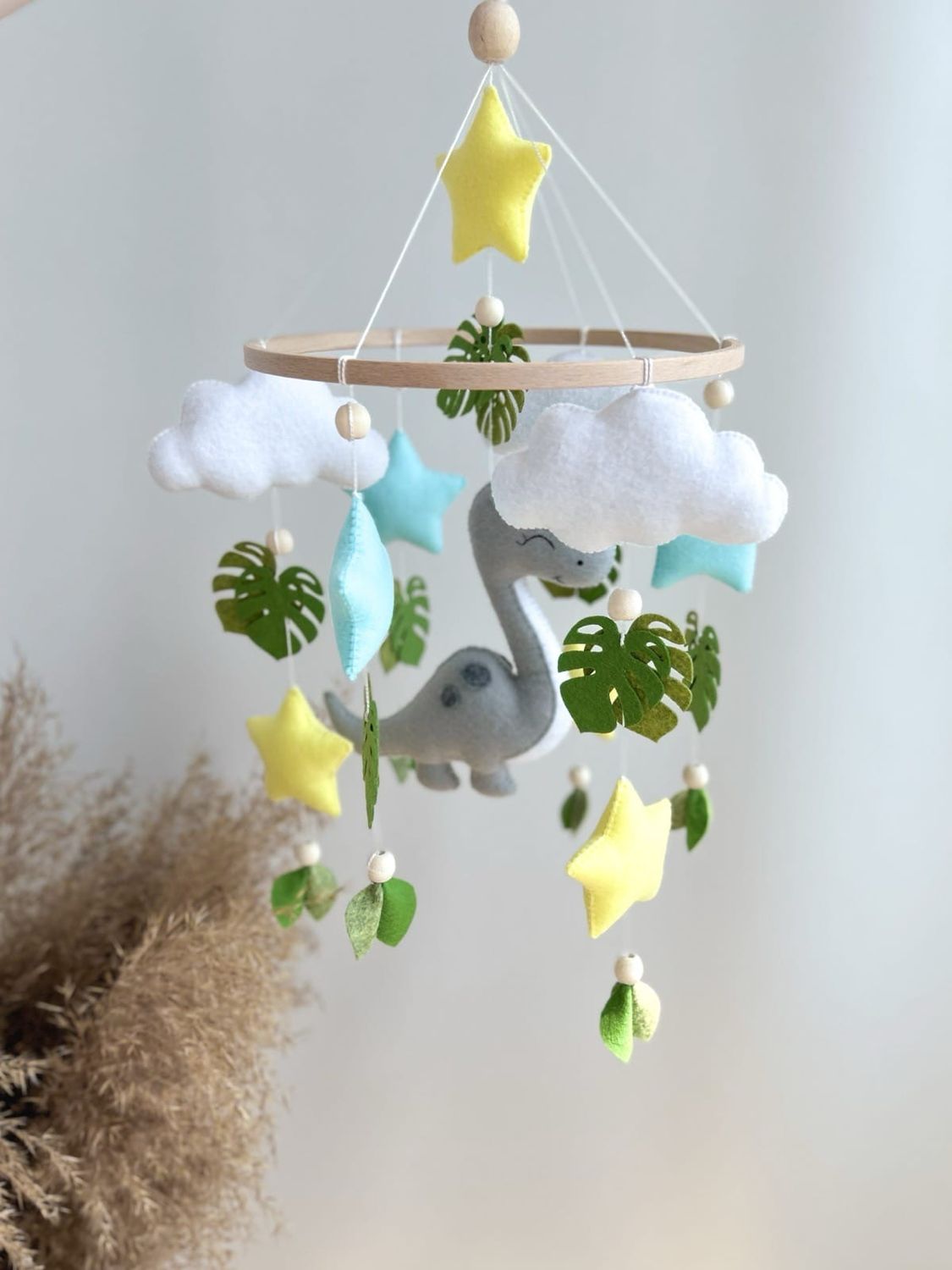Set Giostrina Culla Dino Grigio