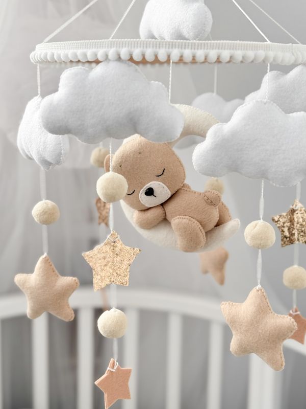 Set Giostrina Culla Orsetto Dreams Beige 