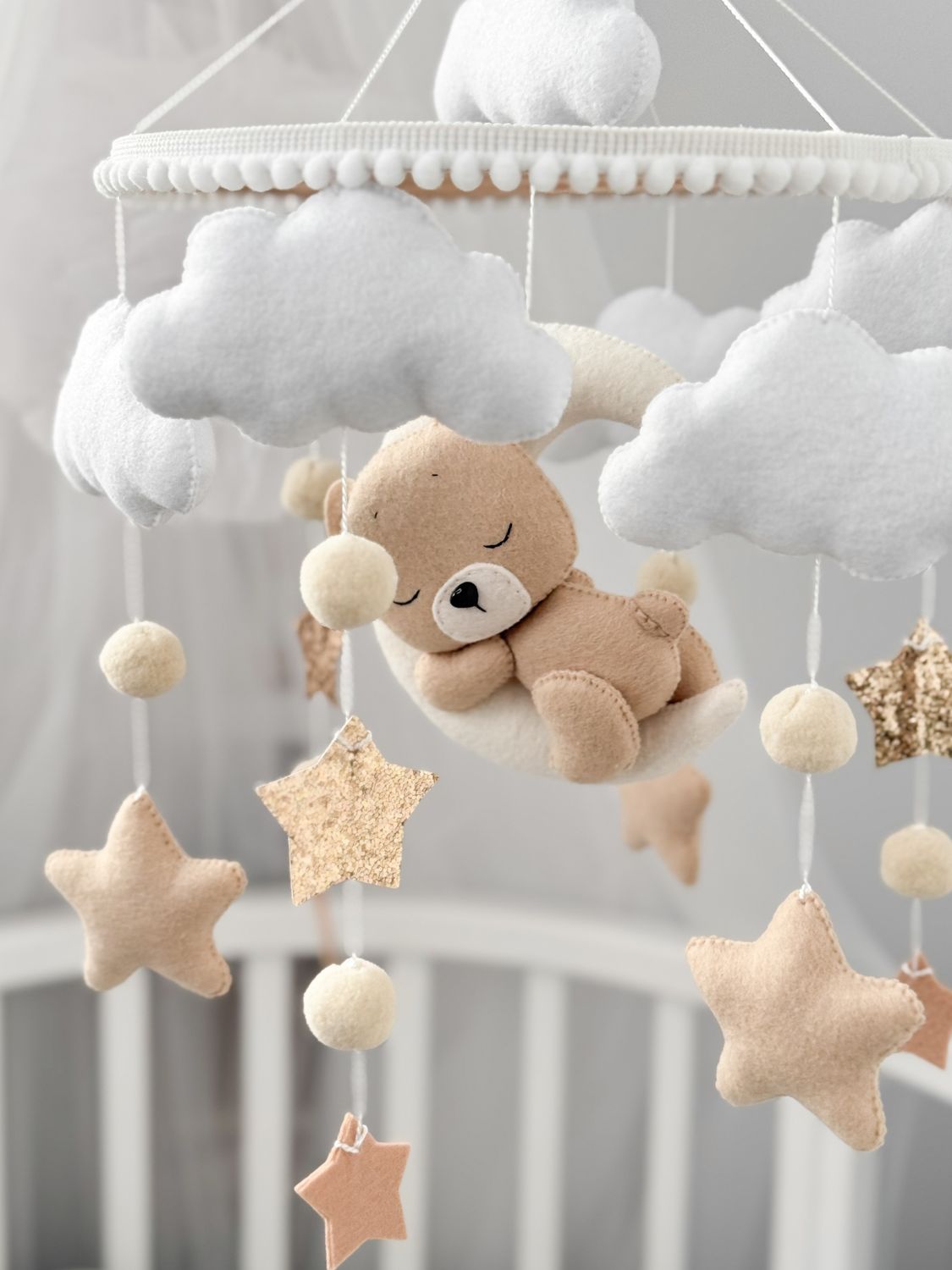 Set Giostrina Culla Orsetto Dreams Beige 