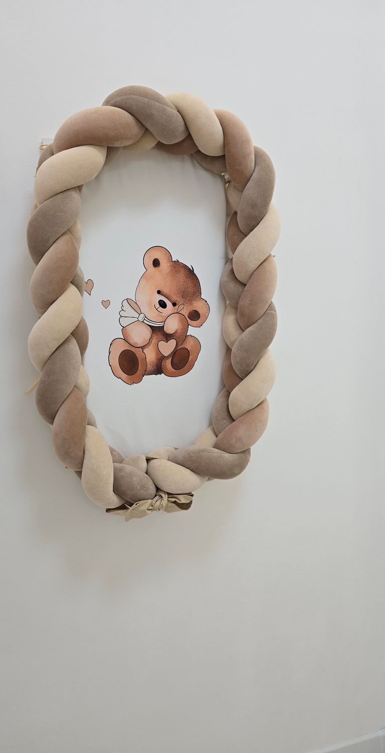 Riduttore Intrecciato Orsetto + Cuscino Neonato Riduttore Intrecciato Orsetto + Cuscino Neonato