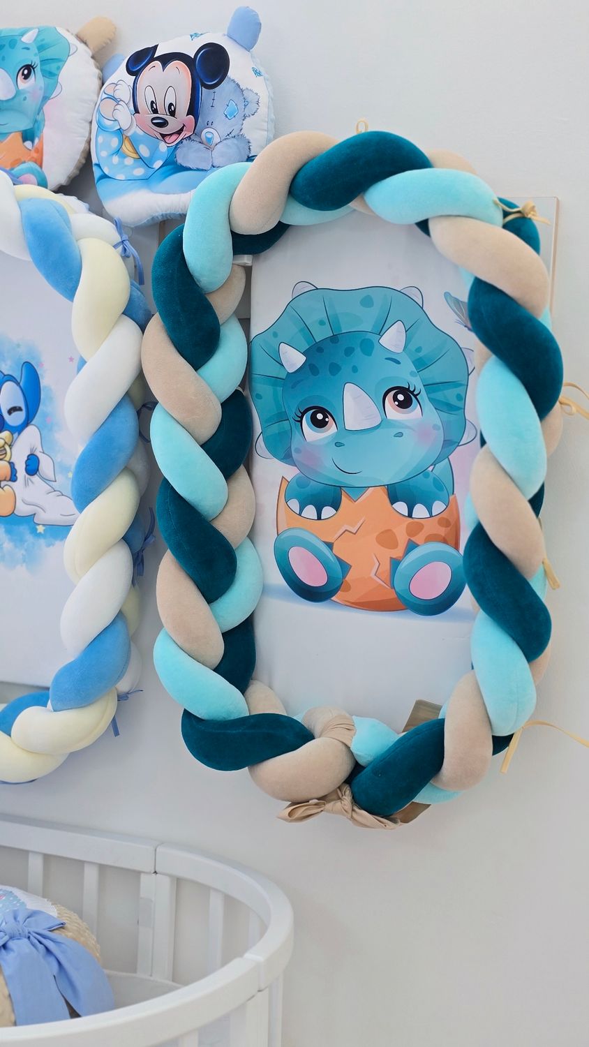 Riduttore Intrecciato Dino + Cuscino Neonato Riduttore Intrecciato Dino + Cuscino Neonato