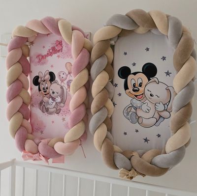 Riduttore Intrecciato Mickey Mouse+ Cuscino Neonato Riduttore Intrecciato Mickey Mouse+ Cuscino Neonato