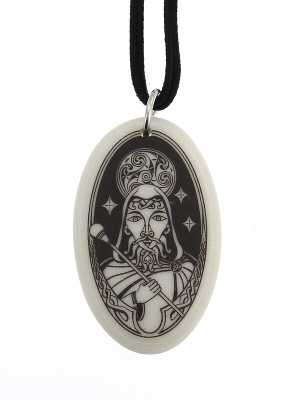 Merlin Oval Handmade Porcelain Pendant Merlin Oval Handmade Porcelain Pendant