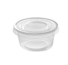 PLASTIC CLEAR SAUCE CUP 3.25OZ (SET) - QTY 2,000/CASE