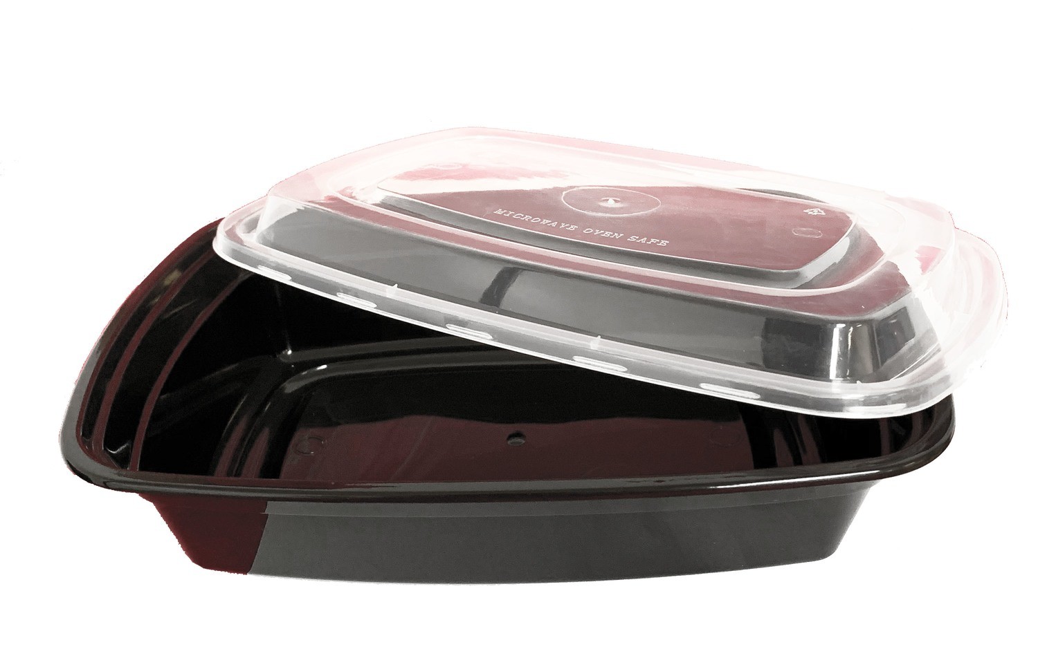 OC878 PLASTIC RECT. MICROWAVABLE TOGO CONTAINER (32OZ) QTY 150