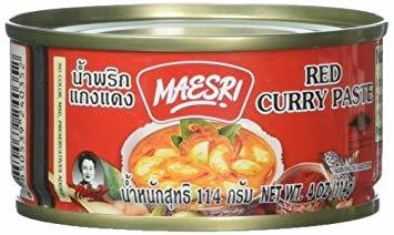 MAE SRI BRAND RED CURRY PASTE 48 X 4OZ CAN