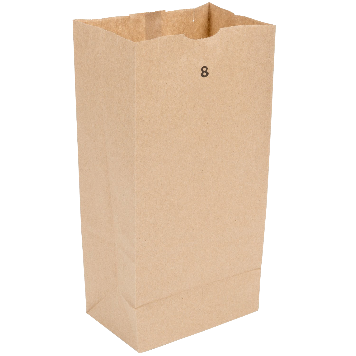 8# PAPER GROCERY BAG (6.12&quot;X3.93&quot;X12.37&quot;) QTY 400