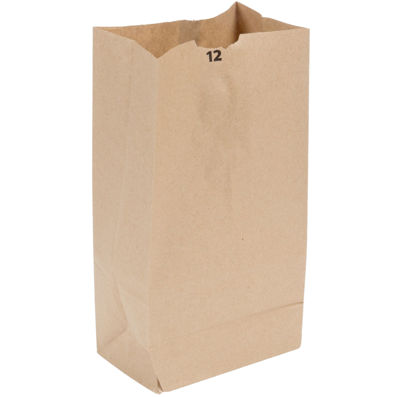 12# PAPER GROCERY BAG (7"X4.43"X13.75") QTY400