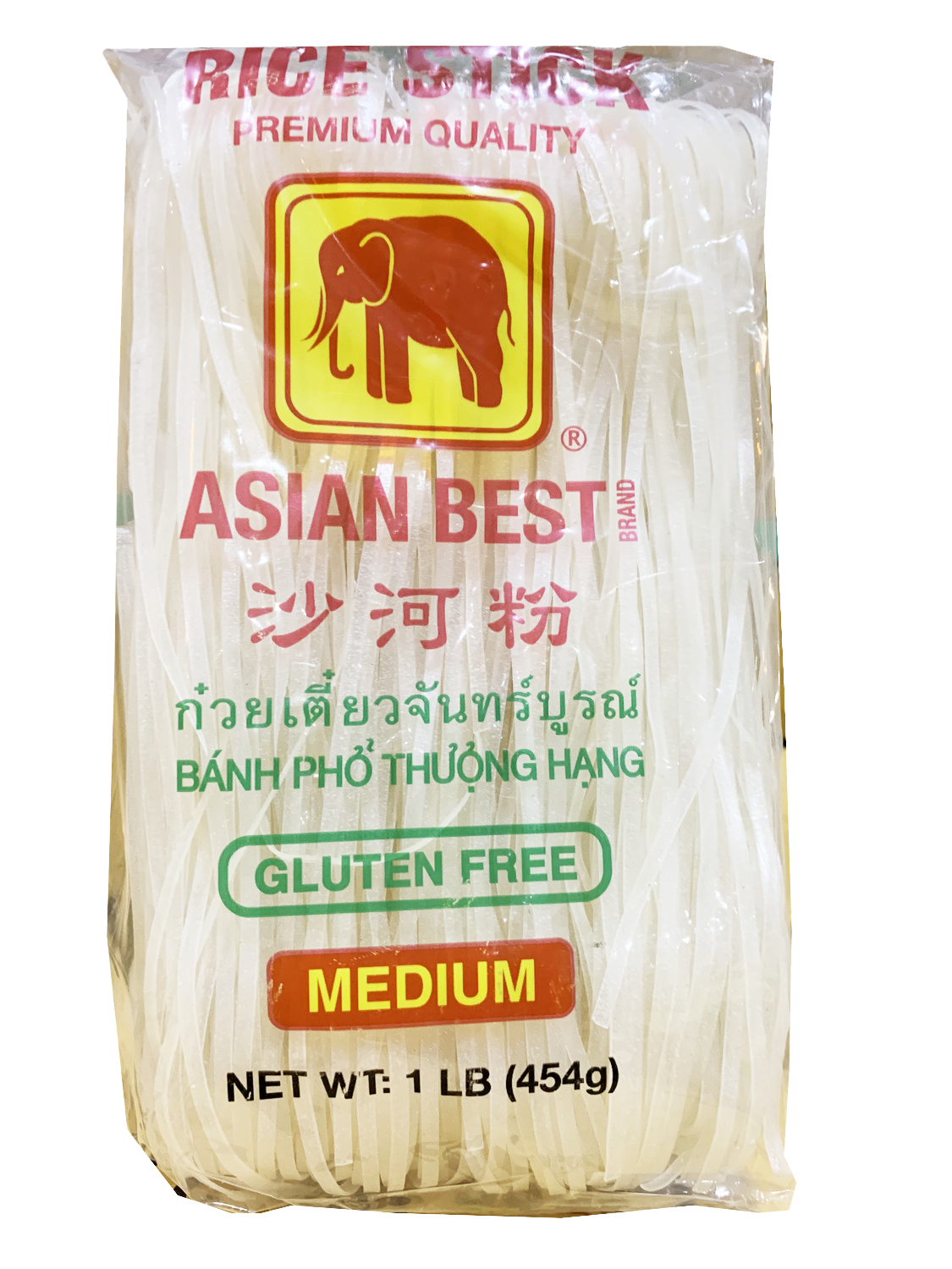 ASIAN BEST RICE STICK NOODLES 3MM (M) - 30X1LB/CASE