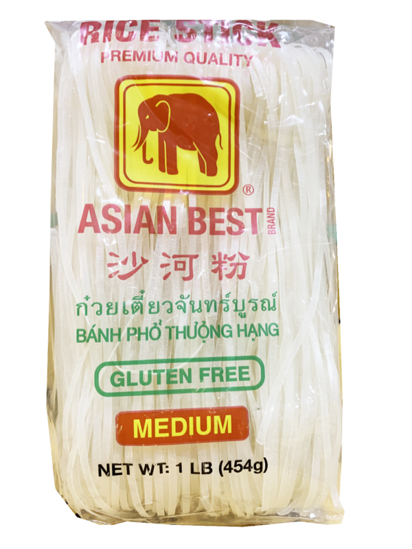 ASIAN BEST RICE STICK NOODLES 3MM (M) - 30X1LB/CASE