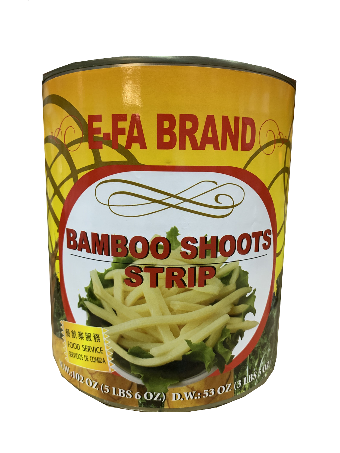 E-FA BAMBOOSHOOT STRIP GOLD/LABEL 6X102OZ/CASE