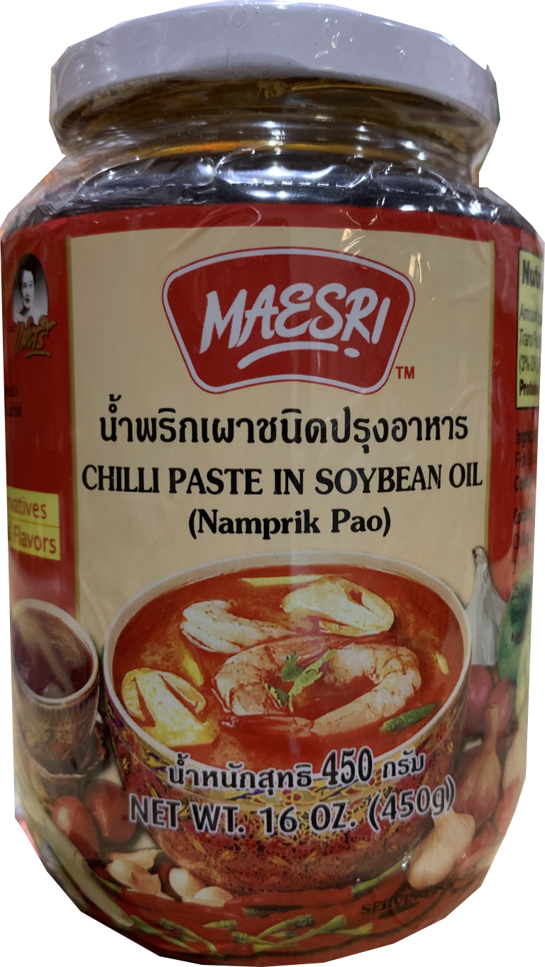 MAE SRI CHILI PASTE IN SOYBEAN OIL 16OZ/BOTTLE