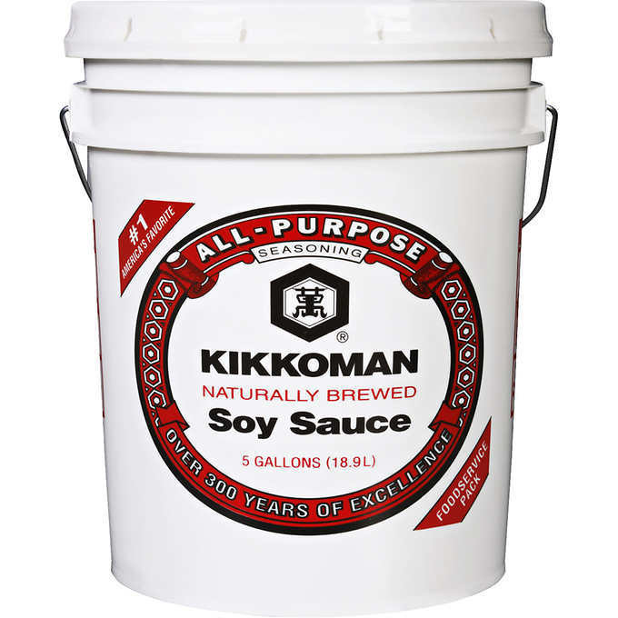 KIKKOMAN SOY SAUCE (RED) 5 GAL/BUCKET