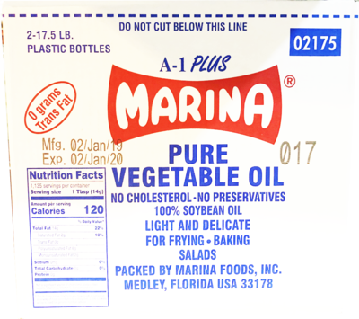 MARINA VEGETABLE (SOYBEAN) OIL 2/17