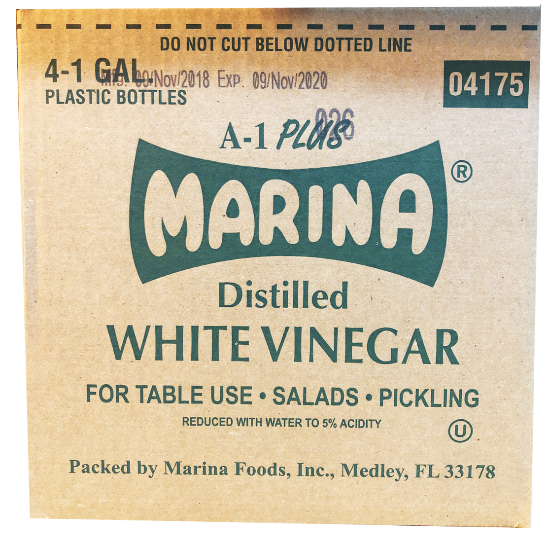 MARINA WHITE VINEGAR 5% - 4X1 GAL