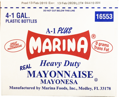 MARINA MAYONNAISE 4X1GAL/CASE