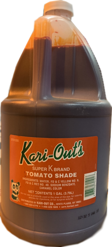 TOMATO COLOR BOTTLE 4X1GAL