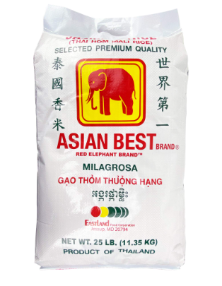 ASIAN BEST BRAND JASMINE RICE 25LBS