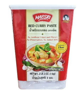 MAE SRI BRAND RED CURRY PASTE 6X2LB3OZ /CASE *LARGE*