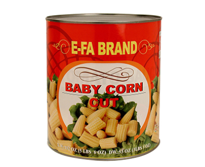 E-FA BABY CORN CUT 6 X 102OZ/CASE