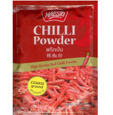 MAE SRI CHILI POWDER (COARSE) 3.5OZ/BAG