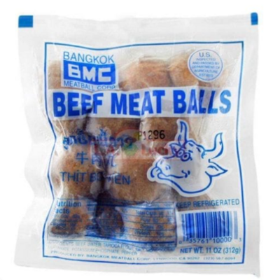 BANGKOK BMC FRESH BEEF MEAT BALLS 20 X 10OZ/CASE